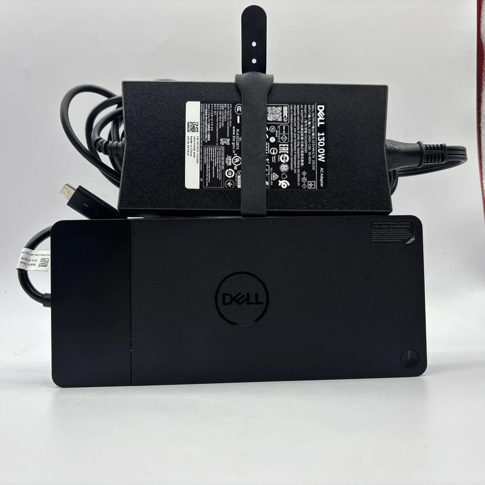 GENUINE Dell USB-C Docking Station WD19/S K20 With Dell 130W AC Power Adapter